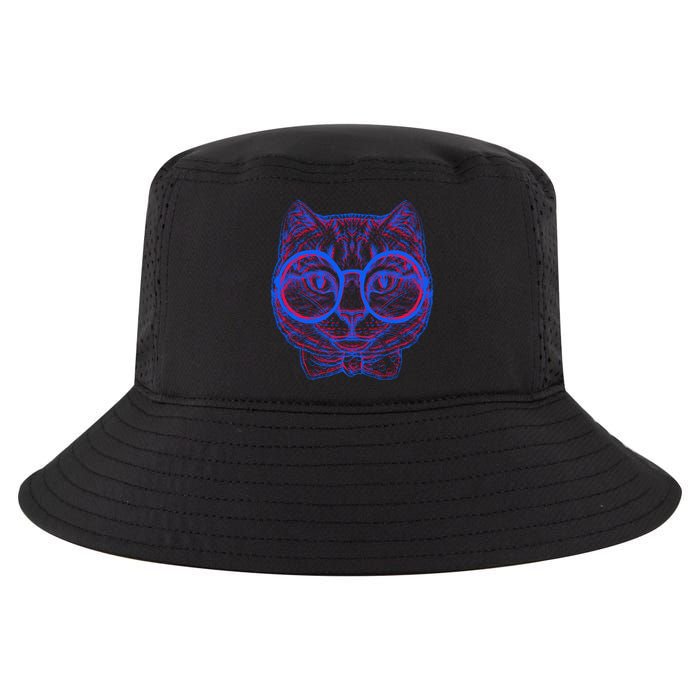 3D Trippy Cat Cool Comfort Performance Bucket Hat
