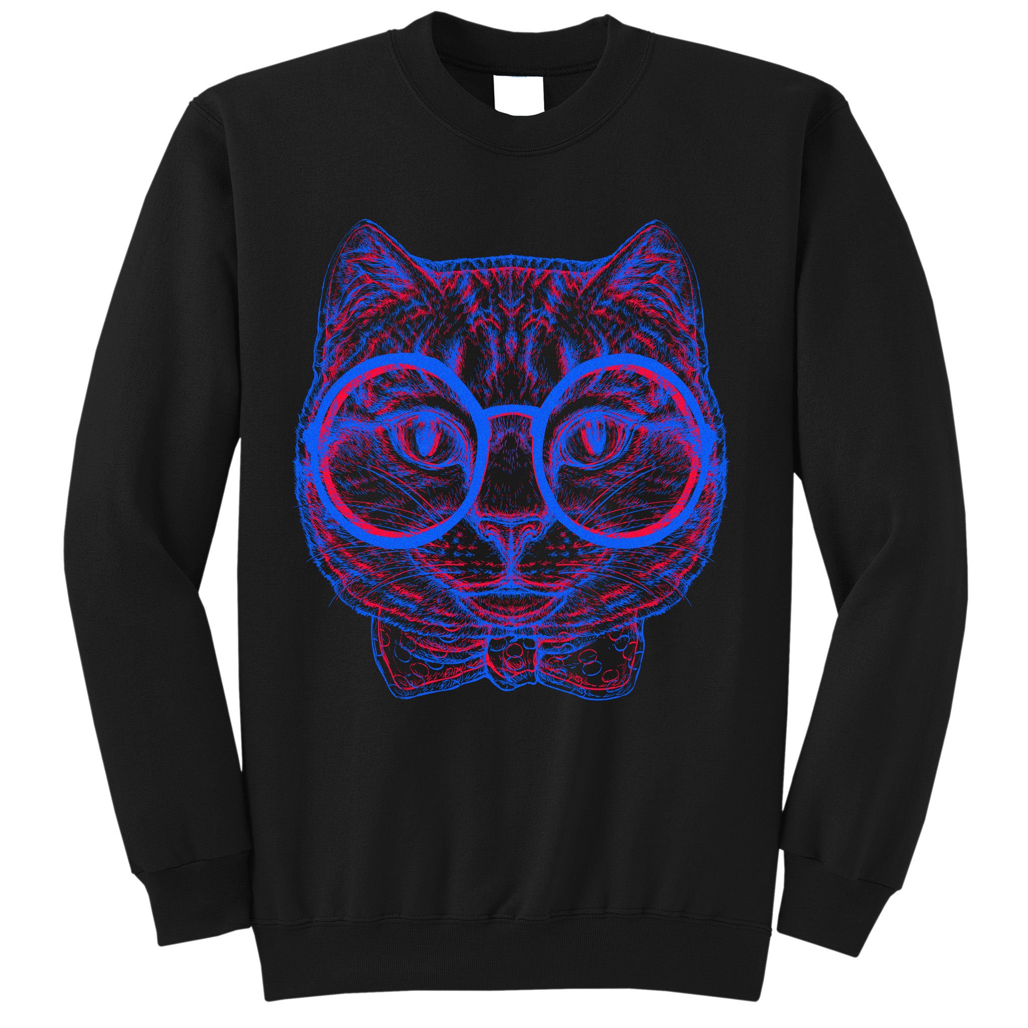 3D Trippy Cat Sweatshirt