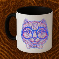 3D Trippy Cat Mug