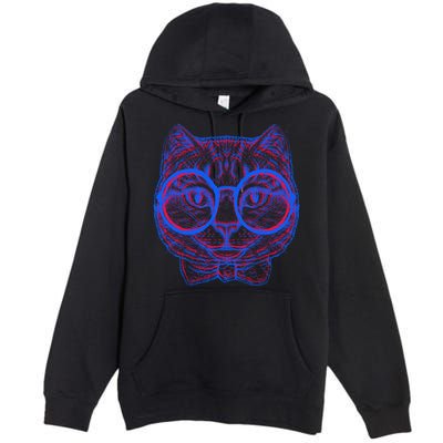 3D Trippy Cat Premium Pullover Hoodie