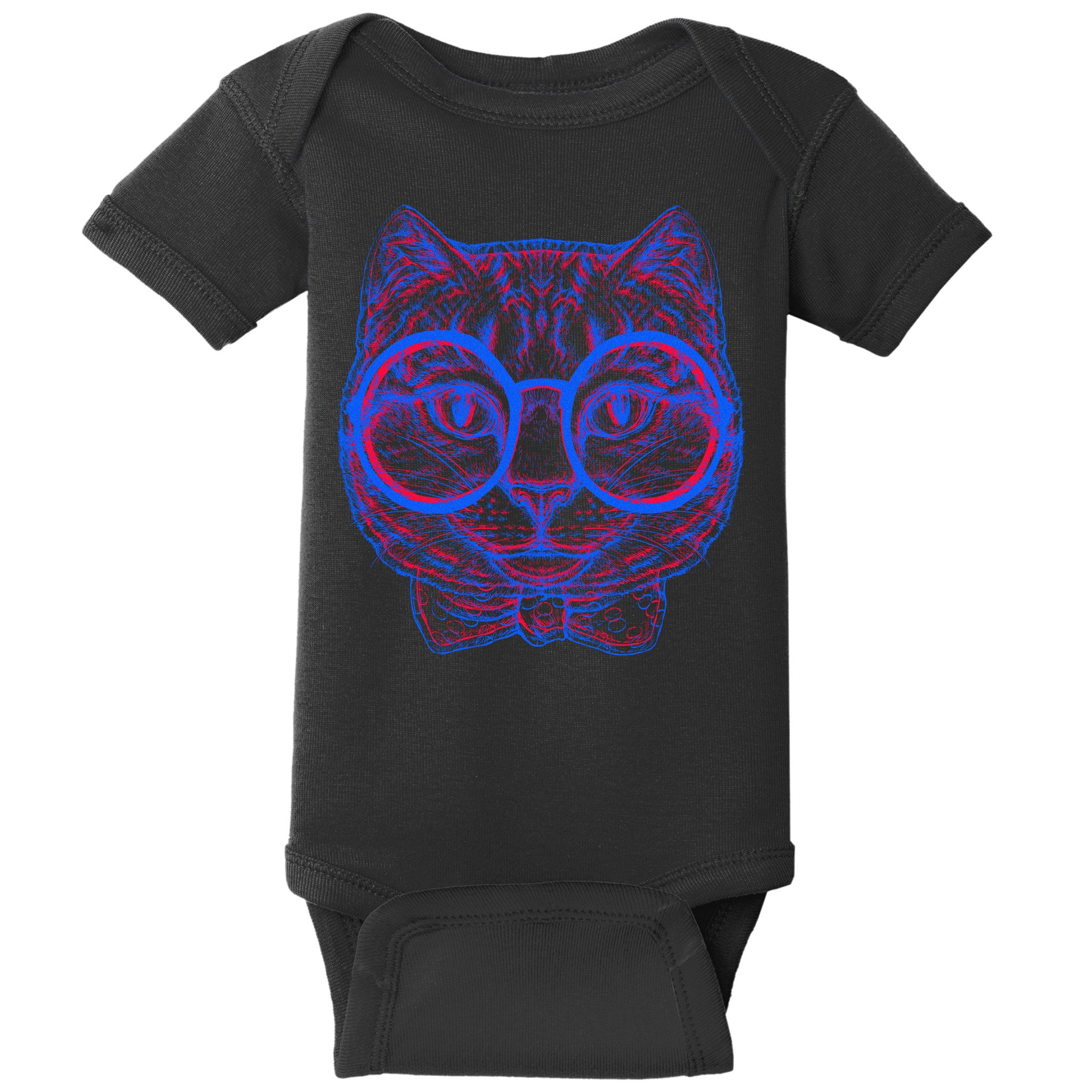 3D Trippy Cat Baby Bodysuit