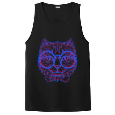3D Trippy Cat PosiCharge Competitor Tank