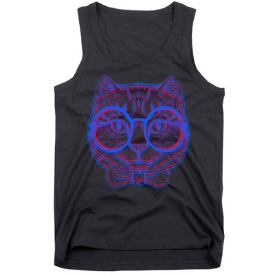 3D Trippy Cat Tank Top
