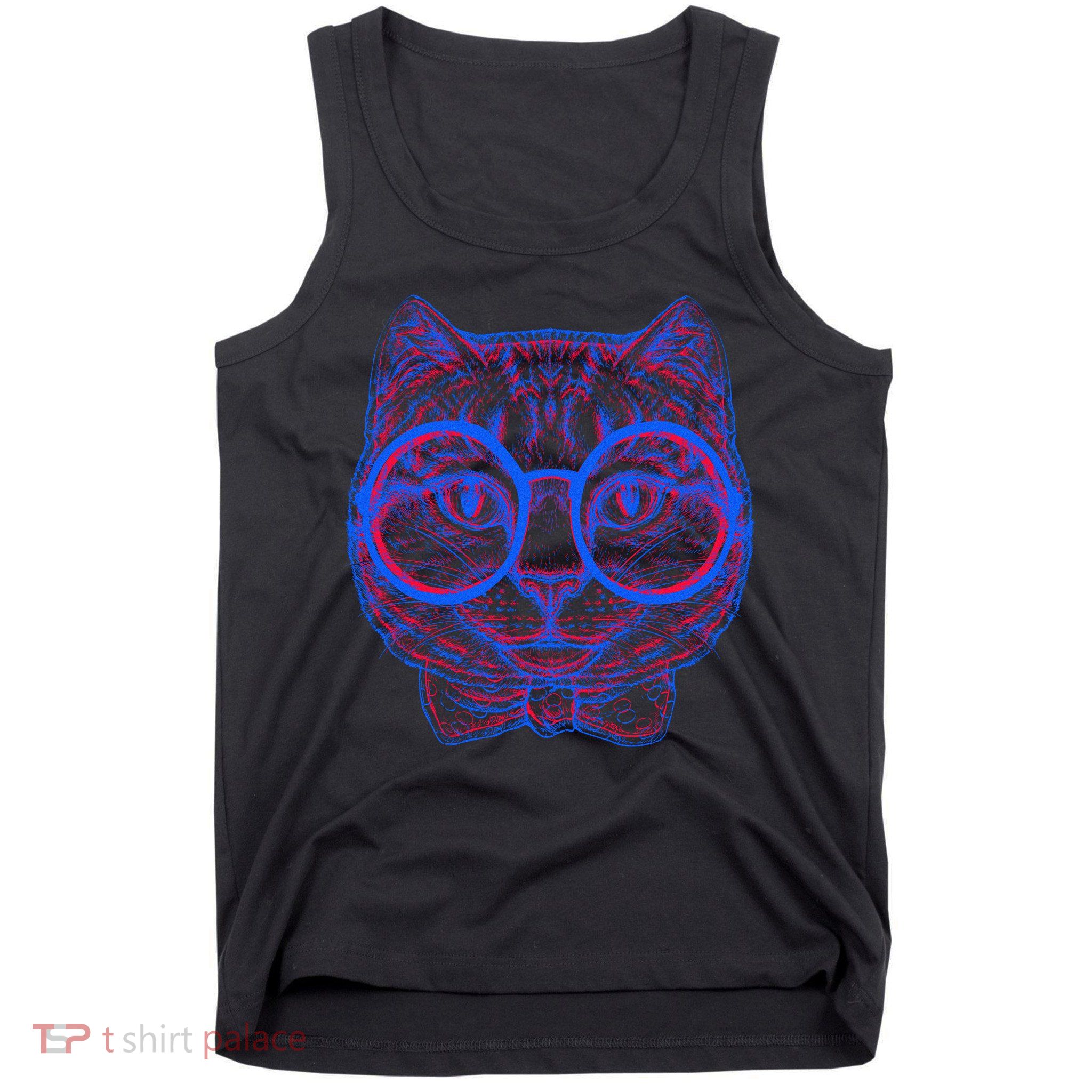 3D Trippy Cat Tank Top