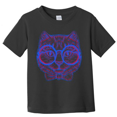 3D Trippy Cat Toddler T-Shirt