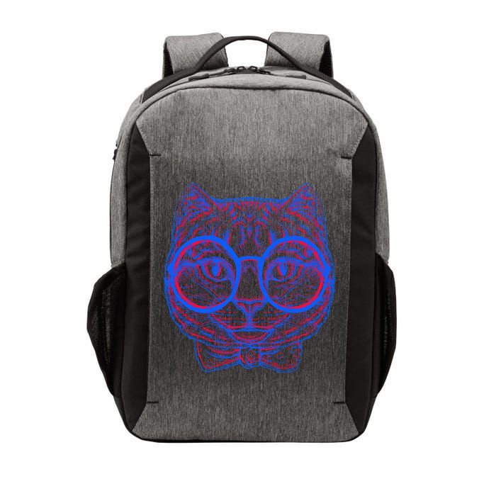 3D Trippy Cat Vector Backpack