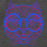 3D Trippy Cat Vector Backpack