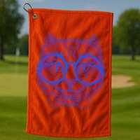 3D Trippy Cat Golf Towel