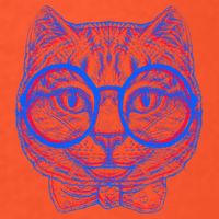 3D Trippy Cat Golf Towel