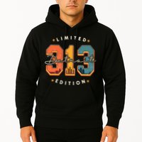 313 Detroit Area Code Skyline Hoodie