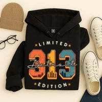 313 Detroit Area Code Skyline Hoodie
