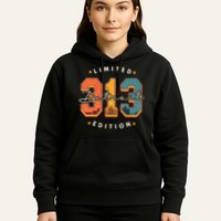 313 Detroit Area Code Skyline Hoodie