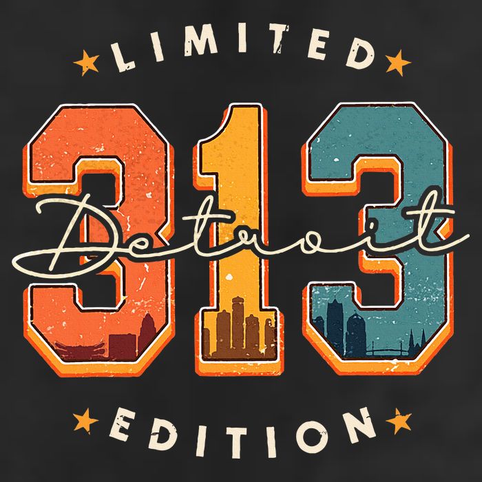 313 Detroit Area Code Skyline Golf Towel
