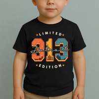 313 Detroit Area Code Skyline Toddler T-Shirt
