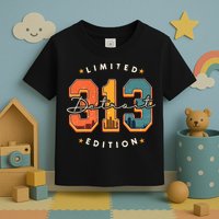 313 Detroit Area Code Skyline Toddler T-Shirt