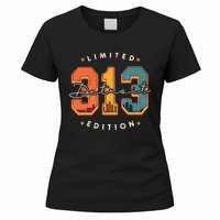 313 Detroit Area Code Skyline Women's T-Shirt