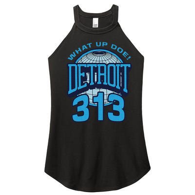 313 Detroit Area Code What Up Doe Hometown Women’s Perfect Tri Rocker Tank