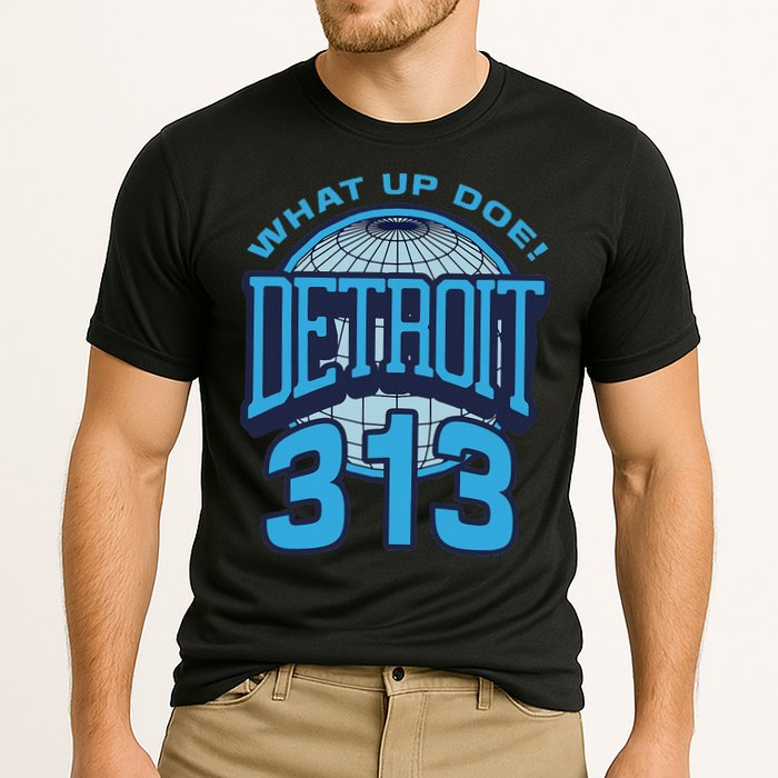 313 Detroit Area Code What Up Doe Hometown Performance Shirt