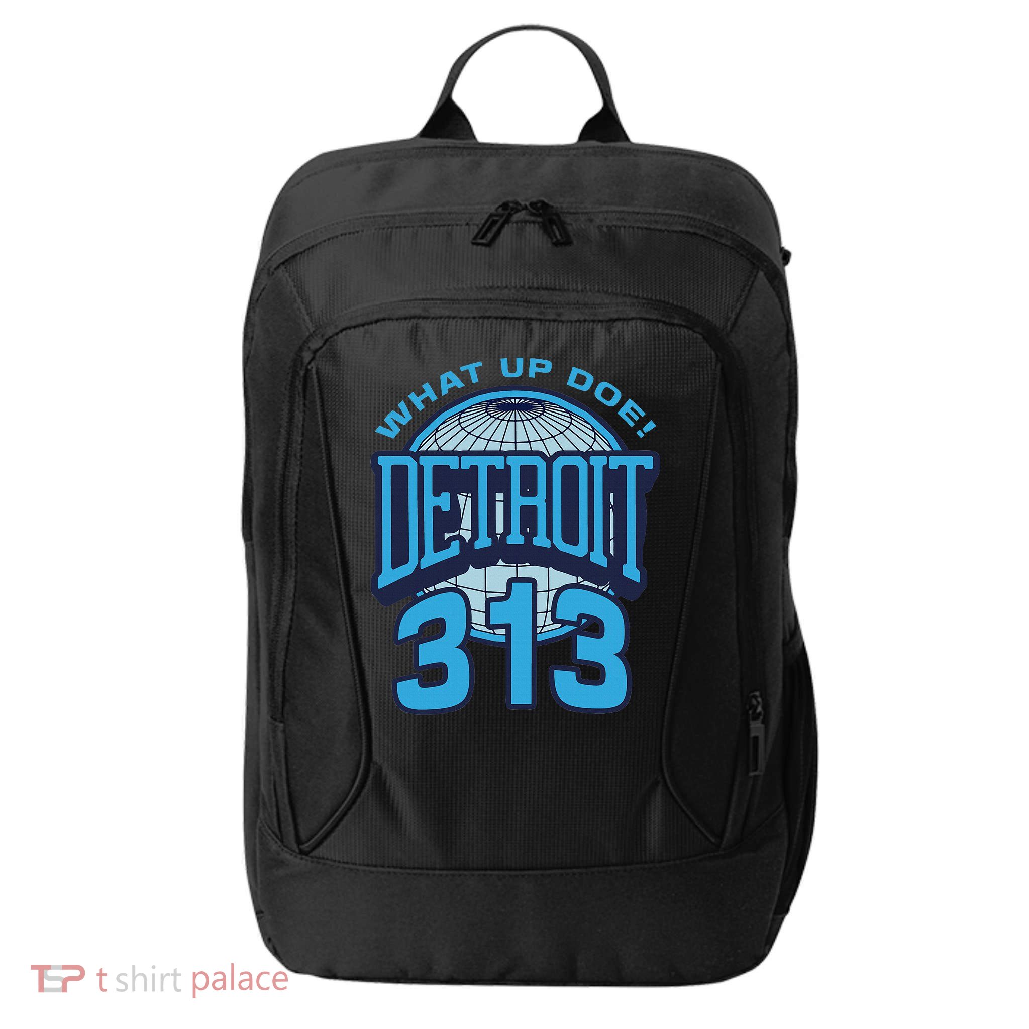 313 Detroit Area Code What Up Doe Hometown City Backpack