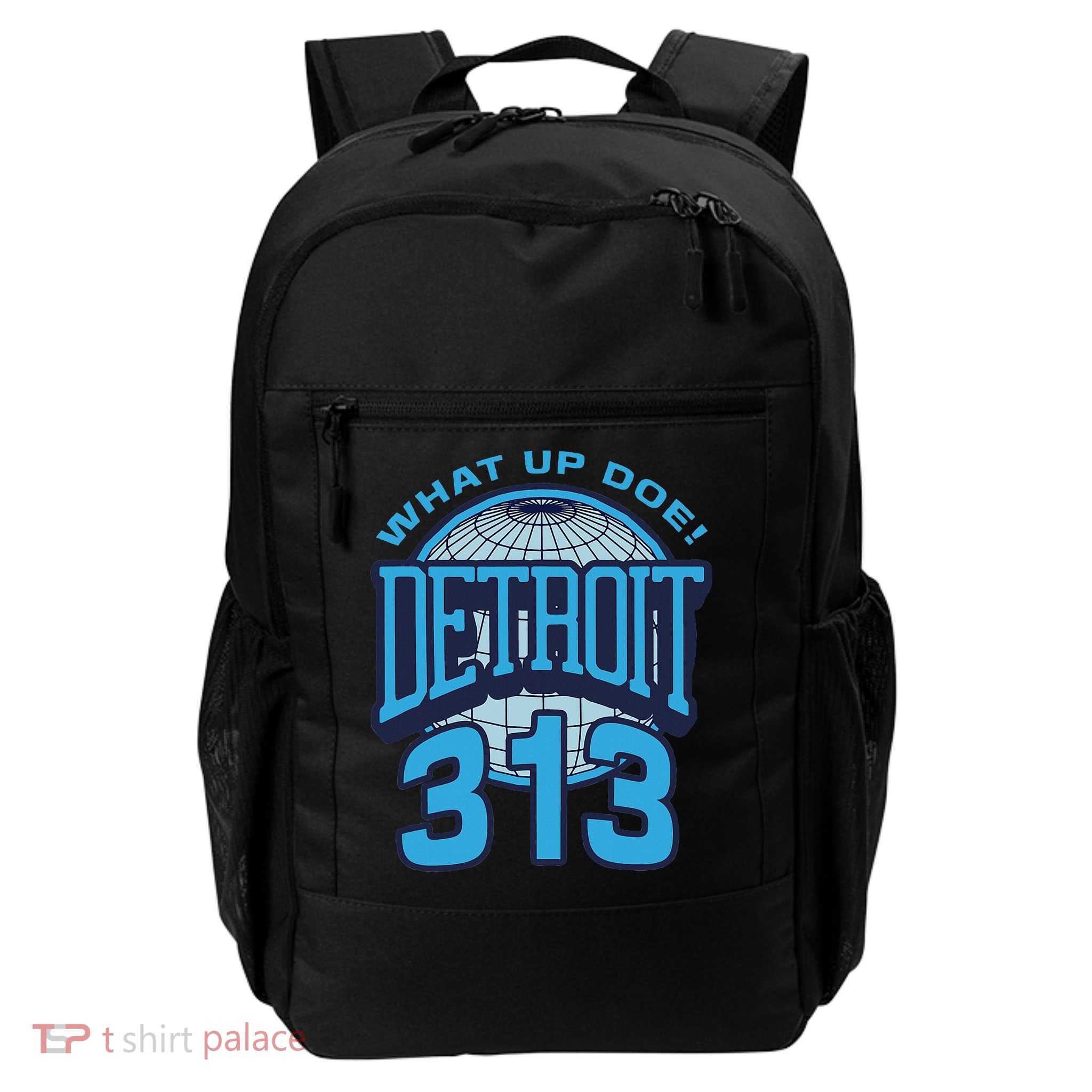 313 Detroit Area Code What Up Doe Hometown Backpack