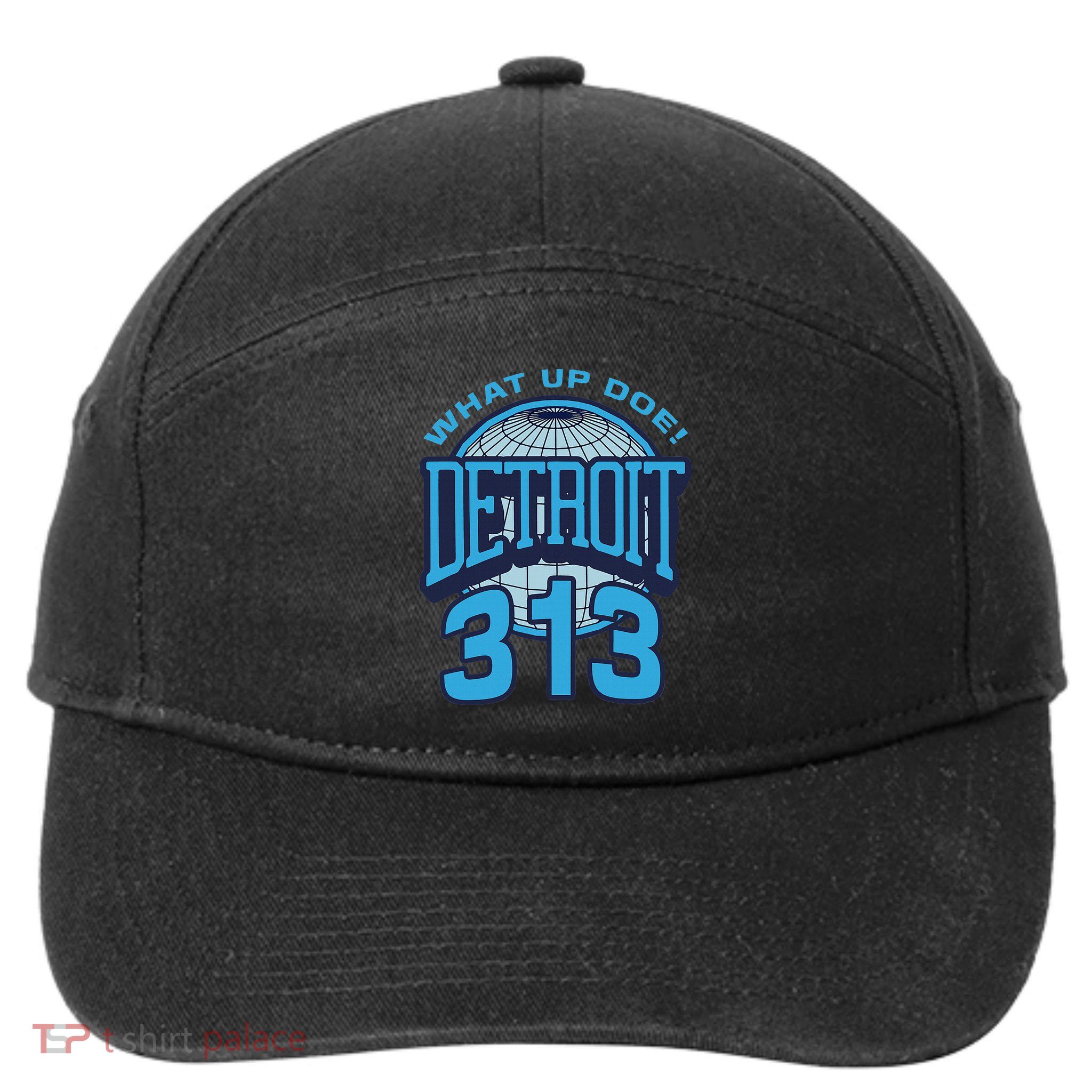 313 Detroit Area Code What Up Doe Hometown 7-Panel Snapback Hat