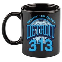 313 Detroit Area Code What Up Doe Hometown 11oz C Handle Ceramic Mug