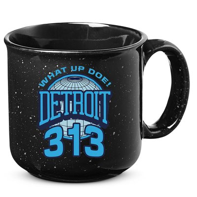 313 Detroit Area Code What Up Doe Hometown 15oz Campfire Ceramic Mug