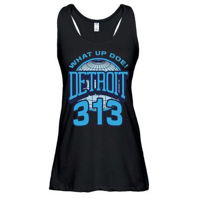 313 Detroit Area Code What Up Doe Hometown Ladies Essential Flowy Tank