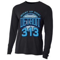 313 Detroit Area Code What Up Doe Hometown Cooling Performance Long Sleeve Crew