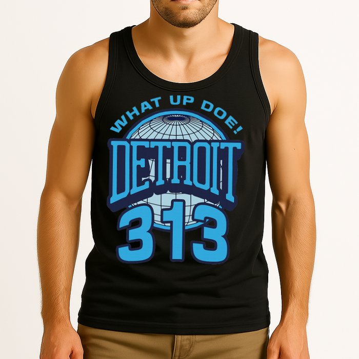 313 Detroit Area Code What Up Doe Hometown Tank Top