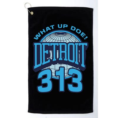 313 Detroit Area Code What Up Doe Hometown Golf Towel