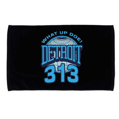 313 Detroit Area Code What Up Doe Hometown Microfiber Hand Towel