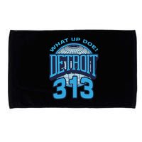 313 Detroit Area Code What Up Doe Hometown Microfiber Hand Towel