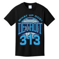 313 Detroit Area Code What Up Doe Hometown Kids T-Shirt