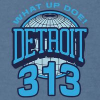 313 Detroit Area Code What Up Doe Hometown Garment-Dyed Sweatshirt