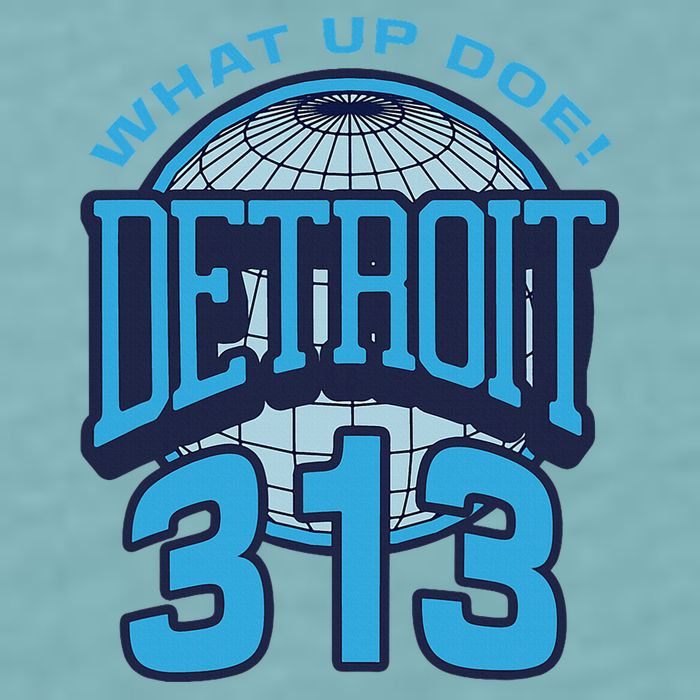 313 Detroit Area Code What Up Doe Hometown Sueded Cloud Jersey T-Shirt