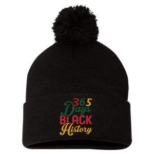 365 Days Black History For Black History Month Pom Pom 12in Knit Beanie