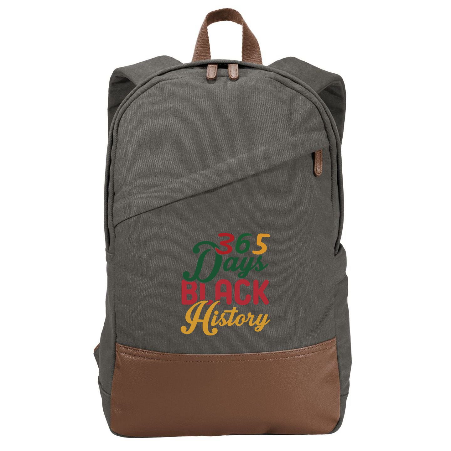 365 Days Black History For Black History Month Cotton Canvas Backpack