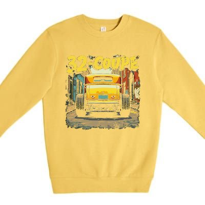 32 Deuce Coupe American Classic 3 Window Rear Window Hot Rod Premium Crewneck Sweatshirt