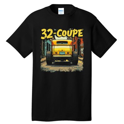 32 Deuce Coupe American Classic 3 Window Rear Window Hot Rod Tall T-Shirt