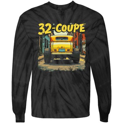 32 Deuce Coupe American Classic 3 Window Rear Window Hot Rod Tie-Dye Long Sleeve Shirt