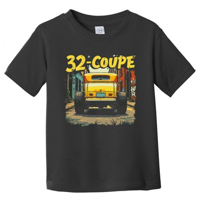 32 Deuce Coupe American Classic 3 Window Rear Window Hot Rod Toddler T-Shirt