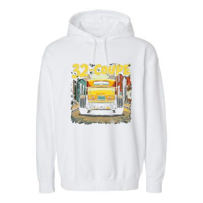 32 Deuce Coupe American Classic 3 Window Rear Window Hot Rod Garment-Dyed Fleece Hoodie