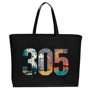 305 Dade County Miami Cotton Canvas Jumbo Tote