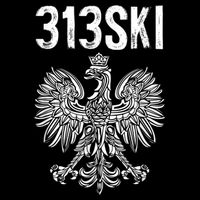 313SKI Detroit Michigan Area Code 313 Polish Pride Cooling Performance Crew T-Shirt