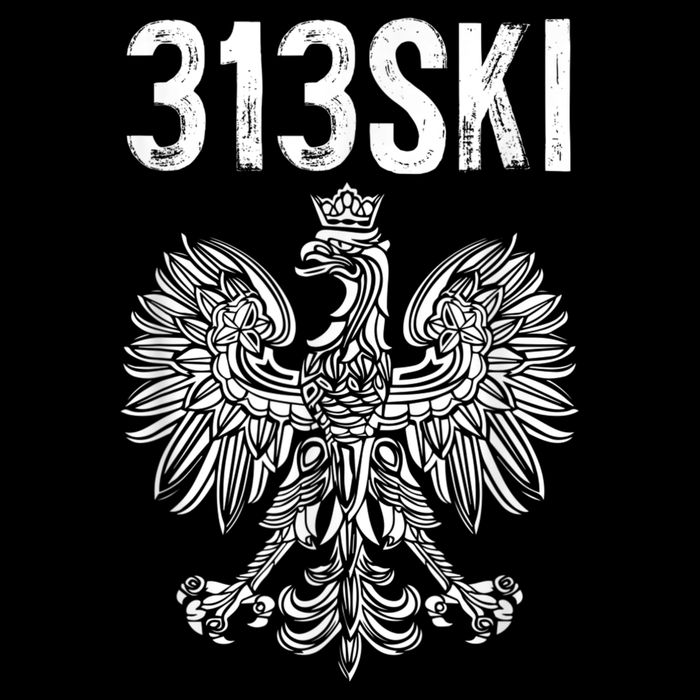 313SKI Detroit Michigan Area Code 313 Polish Pride Cooling Performance Crew T-Shirt