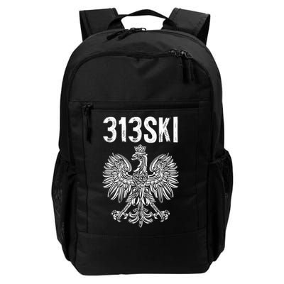 313SKI Detroit Michigan Area Code 313 Polish Pride Backpack