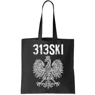 313SKI Detroit Michigan Area Code 313 Polish Pride Bag