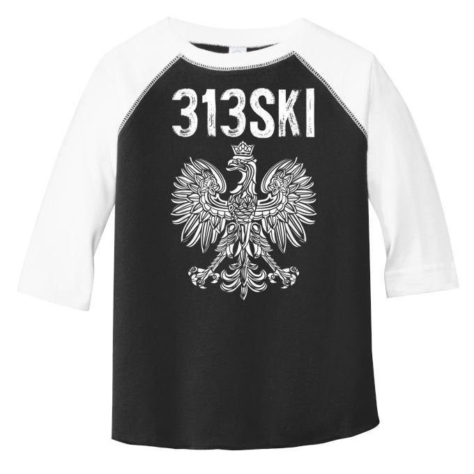 313SKI Detroit Michigan Area Code 313 Polish Pride Toddler Fine Jersey T-Shirt