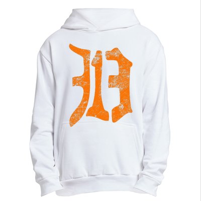 313 Detroit Michigan Vintage Old English D Area Code Gift Urban Pullover Hoodie